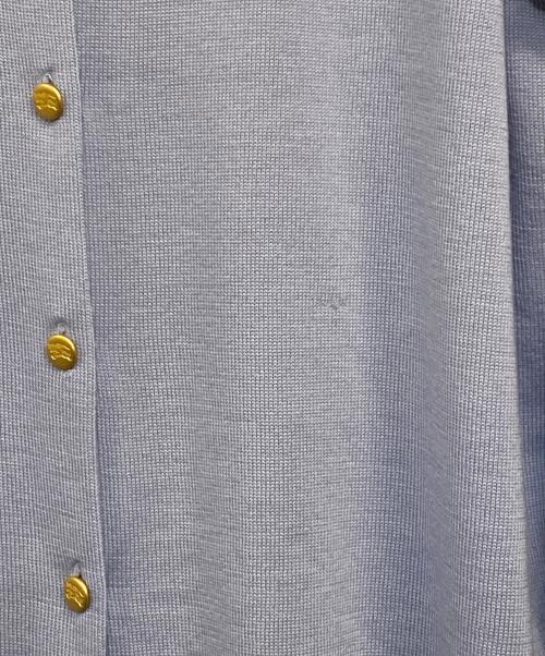 Burberrys（バーバリーズ）Burberrys (バーバリーズ) 薄手カーディガン ライトブルー×金ボタン サイズ:SIZE LLの古着・服飾アイテム