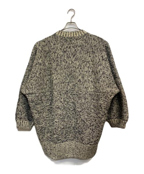 08sircus（ゼロエイトサーカス）08sircus (ゼロエイトサーカス) 22AW ウールコットン メランジドルマン セーター ミックスブラック サイズ:SIZE 5の古着・服飾アイテム