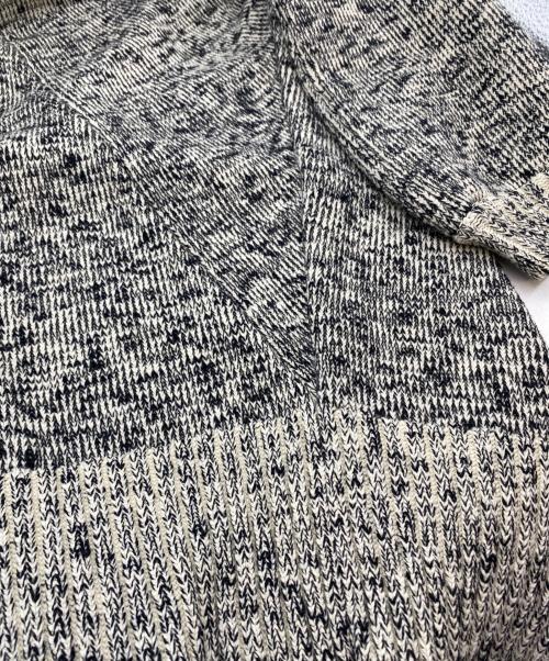 08sircus（ゼロエイトサーカス）08sircus (ゼロエイトサーカス) 22AW ウールコットン メランジドルマン セーター ミックスブラック サイズ:SIZE 5の古着・服飾アイテム