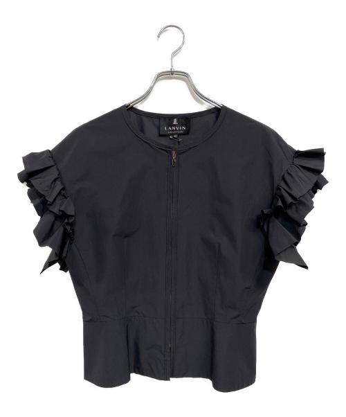 LANVIN COLLECTION（ランバンコレクション）LANVIN COLLECTION (ランバンコレクション) フリルジャケット ネイビー サイズ:SIZE 40 未使用品の古着・服飾アイテム