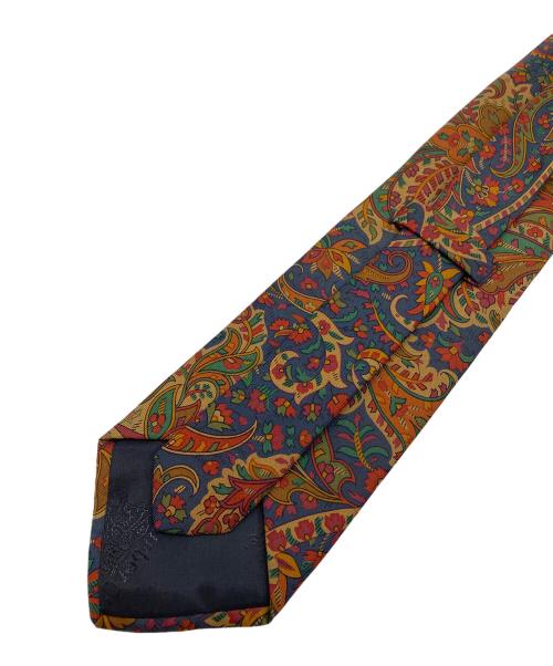 Burberrys（バーバリーズ）Burberrys (バーバリーズ) 80's オリエンタルフラワー ネクタイ ブラウン×ネイビー サイズ:無しの古着・服飾アイテム
