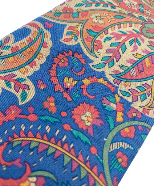 Burberrys（バーバリーズ）Burberrys (バーバリーズ) 80's オリエンタルフラワー ネクタイ ブラウン×ネイビー サイズ:無しの古着・服飾アイテム