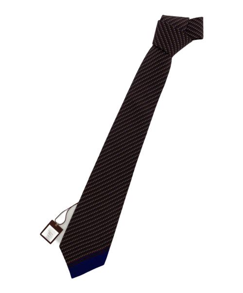 Christian Dior MONSIEUR（クリスチャンディオールムッシュ）Christian Dior MONSIEUR (クリスチャンディオールムッシュ) ヴィンテージ スカーフ柄ネクタイ ネイビー サイズ:無し 未使用品の古着・服飾アイテム