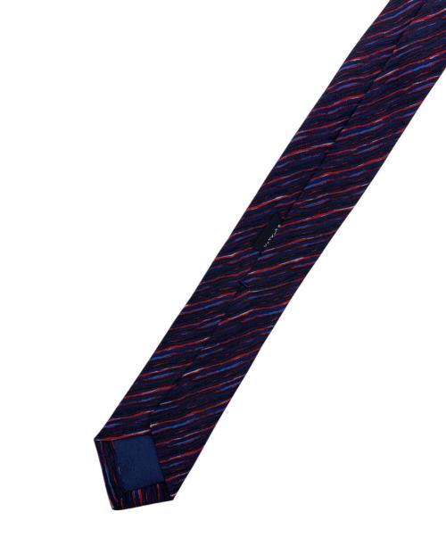 Christian Dior MONSIEUR（クリスチャンディオールムッシュ）Christian Dior MONSIEUR (クリスチャンディオールムッシュ) ヴィンテージ刷毛目ストライプネクタイ レッド×ネイビー サイズ:無し 未使用品の古着・服飾アイテム