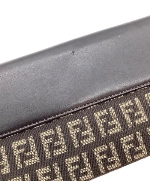 FENDI（フェンディ）FENDI (フェンディ) 長財布 ブラウン×ブラックの古着・服飾アイテム
