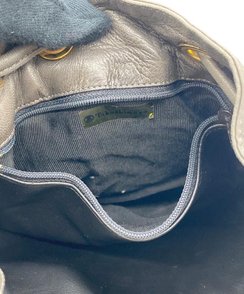 BALLY（バリー）BALLY (バリー) キルティング巾着ショルダーバッグ ダークグレーの古着・服飾アイテム