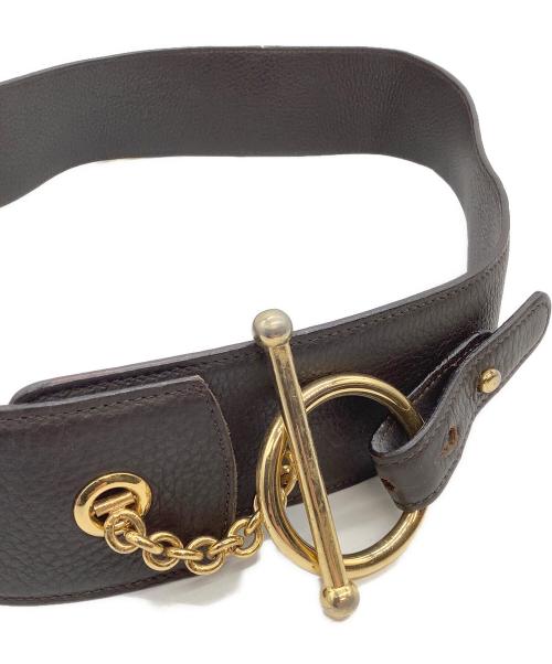 MARNI（マルニ）MARNI (マルニ) リングベルト ブラウン サイズ:SIZE Mの古着・服飾アイテム