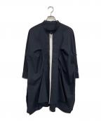 TRUNK HIROKO KOSHINOトランク ヒロコ コシノ）の古着「イレギュラーヘムシャツブラウス」｜ネイビー