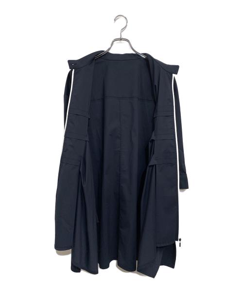 TRUNK HIROKO KOSHINO（トランク ヒロコ コシノ）TRUNK HIROKO KOSHINO (トランク ヒロコ コシノ) イレギュラーヘムシャツブラウス ネイビー サイズ:SIZE 40の古着・服飾アイテム