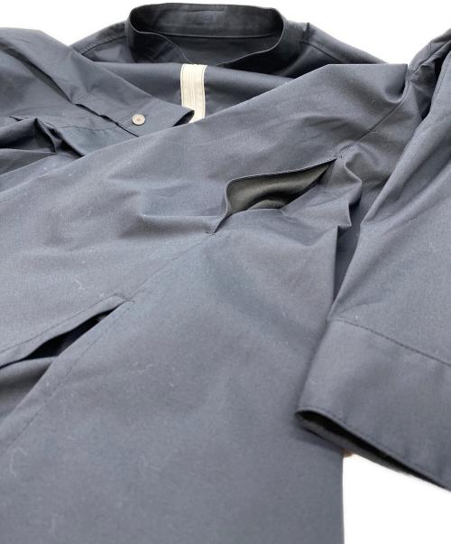 TRUNK HIROKO KOSHINO（トランク ヒロコ コシノ）TRUNK HIROKO KOSHINO (トランク ヒロコ コシノ) イレギュラーヘムシャツブラウス ネイビー サイズ:SIZE 40の古着・服飾アイテム