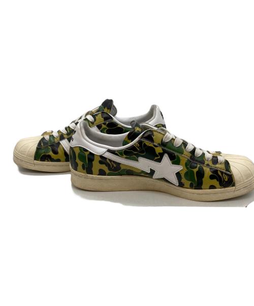 adidas（アディダス）adidas (アディダス) A BATHING APE (ア ベイシング エイプ) SUPER STAR 80's グリーン サイズ:27㎝の古着・服飾アイテム