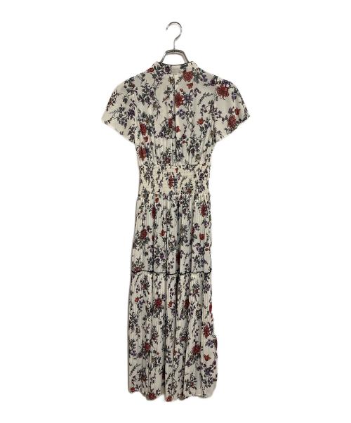 Snidel（スナイデル）Snidel (スナイデル) ウエストシャーリングプリーツワンピース ホワイト サイズ:SIZE 00の古着・服飾アイテム