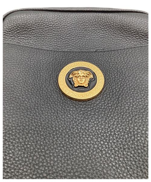 VERSACE（ヴェルサーチェ）VERSACE (ヴェルサーチェ) メデューサショルダーバッグ ブラックの古着・服飾アイテム