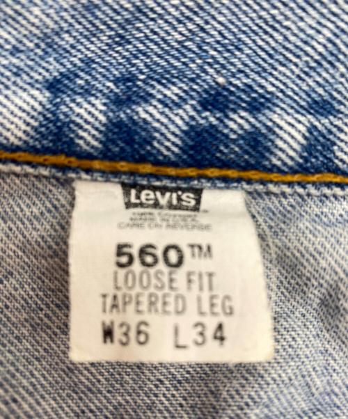 LEVI'S 560（リーバイス）LEVI'S 560 (リーバイス) 90's ルーズフィットテーパード ブルー サイズ:W36の古着・服飾アイテム