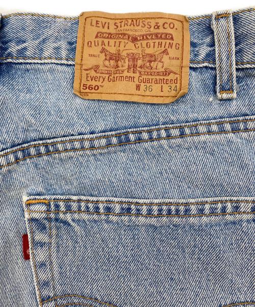 LEVI'S 560（リーバイス）LEVI'S 560 (リーバイス) 90's ルーズフィットテーパード ブルー サイズ:W36の古着・服飾アイテム