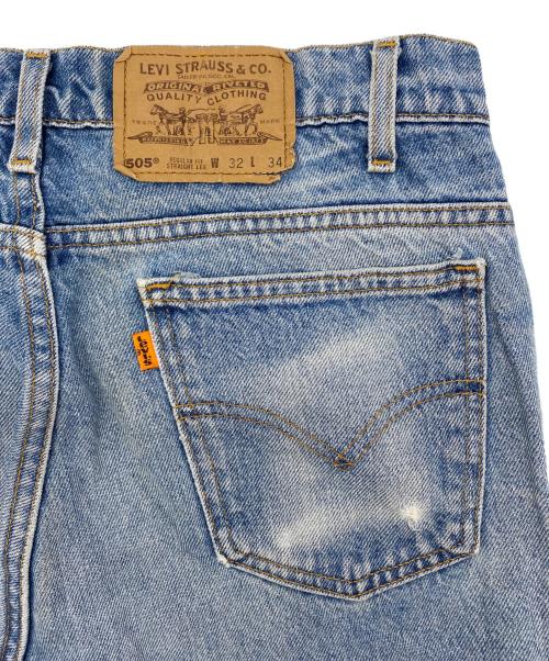 LEVI'S 505（リーバイス505）LEVI'S 505 (リーバイス505) 90's レギュラーストレートジーンズ ブルー サイズ:W32の古着・服飾アイテム