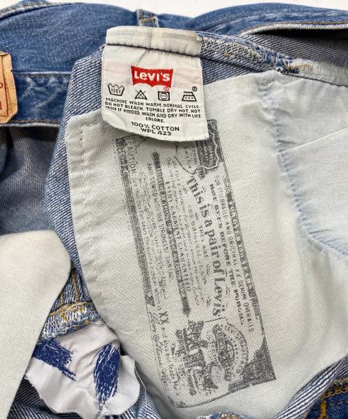 LEVI'S 501（リーバイス）LEVI'S 501 (リーバイス) 00'sダメージストレートデニムパンツ ブルー サイズ:W33の古着・服飾アイテム