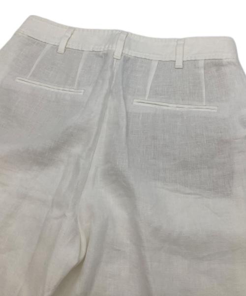 POLO RALPH LAUREN（ポロ・ラルフローレン）POLO RALPH LAUREN (ポロ・ラルフローレン) リネン サイドボタンワイドパンツ ホワイト サイズ:SIZE 0 未使用品の古着・服飾アイテム