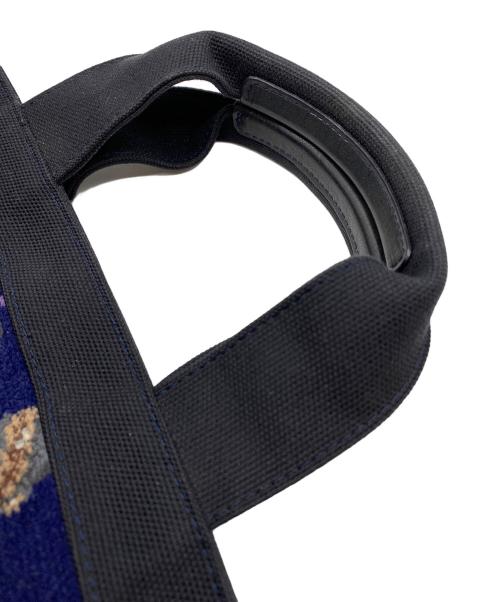 FEILER（フェイラー）FEILER (フェイラー) ハンドバッグ ネイビーの古着・服飾アイテム