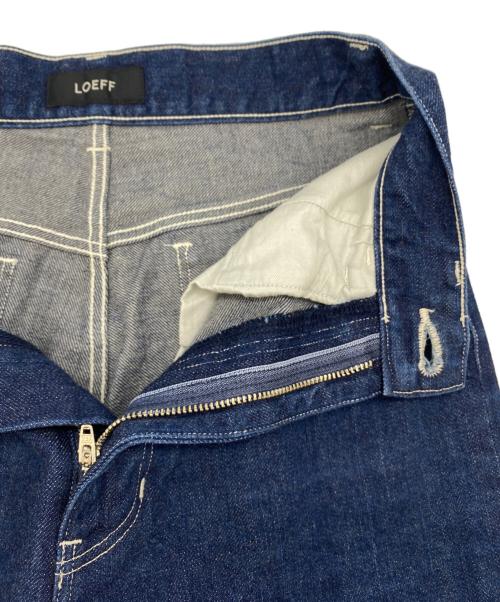 LOEFF（ロエフ）LOEFF (ロエフ) 13oz スラックスデニムパンツ RIGID ネイビー サイズ:00の古着・服飾アイテム