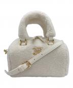 Maison de FLEURメゾンドフルール）の古着「フェイクファーボストンバッグ」｜ホワイト