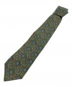 Christian Dior MONSIEURクリスチャンディオールムッシュ）の古着「ヴィンテージダマスク柄ネクタイ」｜グリーン×ブラウン