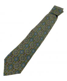 Christian Dior MONSIEUR（クリスチャンディオールムッシュ）の古着「ヴィンテージダマスク柄ネクタイ」｜グリーン×ブラウン