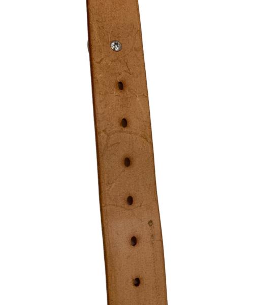 -（-）- (-) 1878レプリカコンチョ レザーベルト ブラウンの古着・服飾アイテム