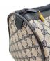中古・古着 GUCCI (グッチ) ミニボストンバッグ ライトグレー×ネイビー：30000円
