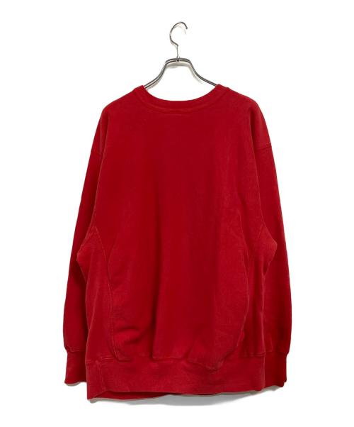 Champion REVERSE WEAVE（チャンピオン リバース ウィーブ）Champion REVERSE WEAVE (チャンピオン リバース ウィーブ) LAND'S END (ランズエンド) 80’sクルーネックスウェットシャツ レッド サイズ:SIZE XLの古着・服飾アイテム