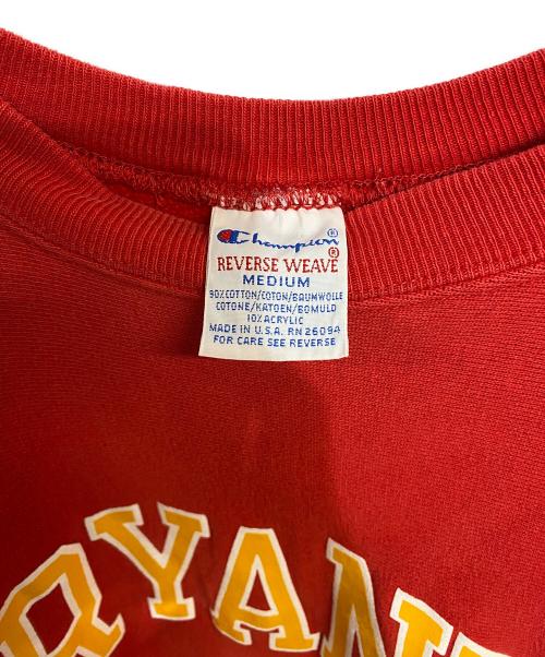 Champion REVERSE WEAVE（チャンピオン リバース ウィーブ）Champion REVERSE WEAVE (チャンピオン リバース ウィーブ) 80～90’sクルーネックスウェットシャツ レッド サイズ:Mの古着・服飾アイテム