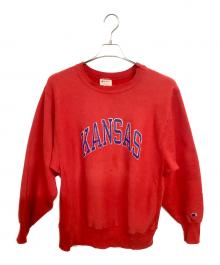 Champion REVERSE WEAVE（チャンピオン リバース ウィーブ）の古着「80’sクルーネックスウェットシャツ」｜レッド