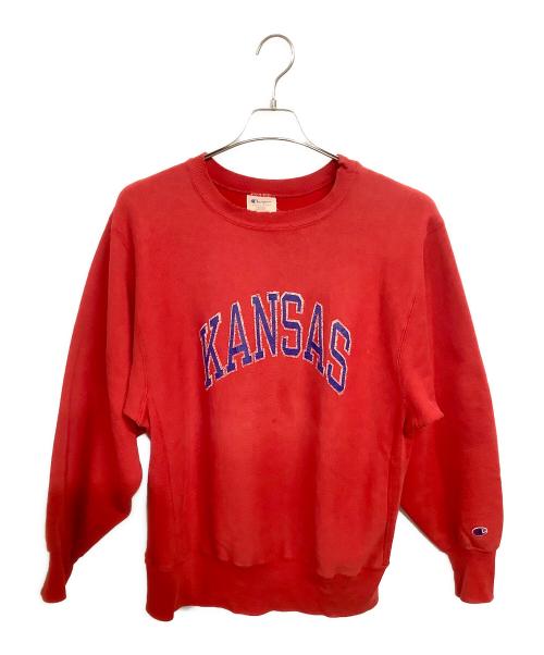 Champion REVERSE WEAVE（チャンピオン リバース ウィーブ）Champion REVERSE WEAVE (チャンピオン リバース ウィーブ) 80’sクルーネックスウェットシャツ レッド サイズ:US XLの古着・服飾アイテム