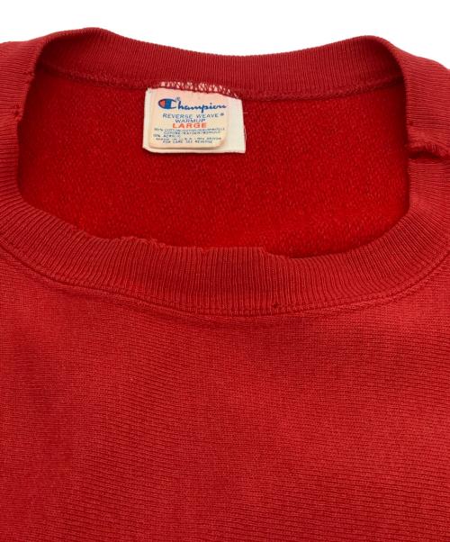 Champion REVERSE WEAVE（チャンピオン リバース ウィーブ）Champion REVERSE WEAVE (チャンピオン リバース ウィーブ) 80’sクルーネックスウェットシャツ レッド サイズ:US XLの古着・服飾アイテム