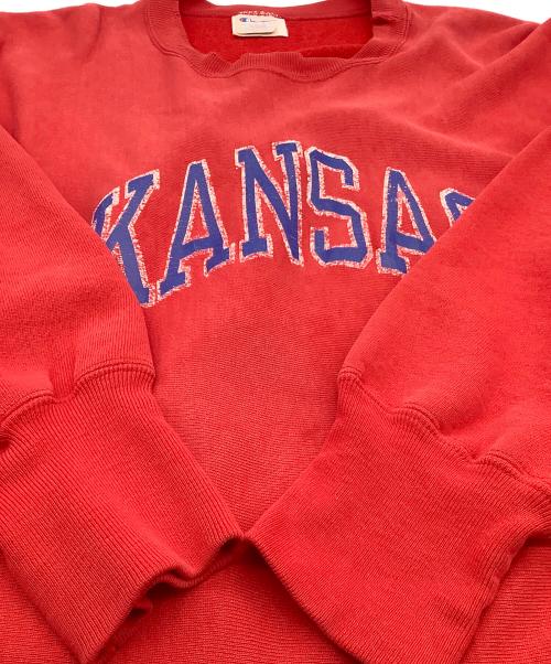 Champion REVERSE WEAVE（チャンピオン リバース ウィーブ）Champion REVERSE WEAVE (チャンピオン リバース ウィーブ) 80’sクルーネックスウェットシャツ レッド サイズ:US XLの古着・服飾アイテム