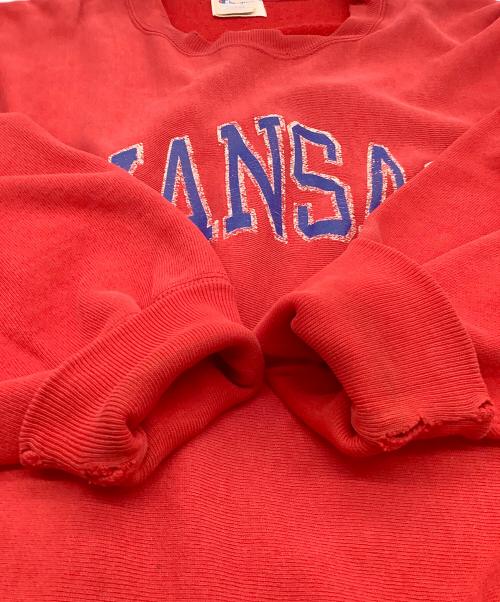 Champion REVERSE WEAVE（チャンピオン リバース ウィーブ）Champion REVERSE WEAVE (チャンピオン リバース ウィーブ) 80’sクルーネックスウェットシャツ レッド サイズ:US XLの古着・服飾アイテム