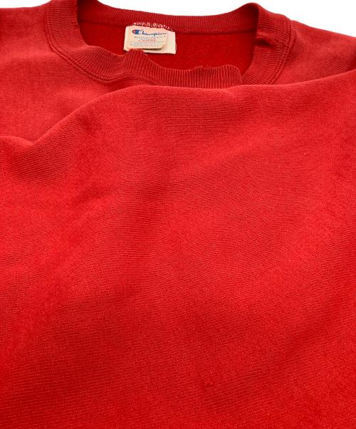 Champion REVERSE WEAVE（チャンピオン リバース ウィーブ）Champion REVERSE WEAVE (チャンピオン リバース ウィーブ) 80’sクルーネックスウェットシャツ レッド サイズ:US XLの古着・服飾アイテム