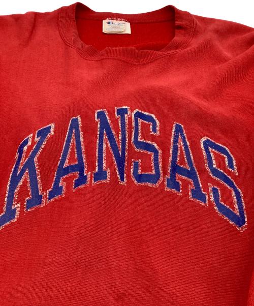 Champion REVERSE WEAVE（チャンピオン リバース ウィーブ）Champion REVERSE WEAVE (チャンピオン リバース ウィーブ) 80’sクルーネックスウェットシャツ レッド サイズ:US XLの古着・服飾アイテム