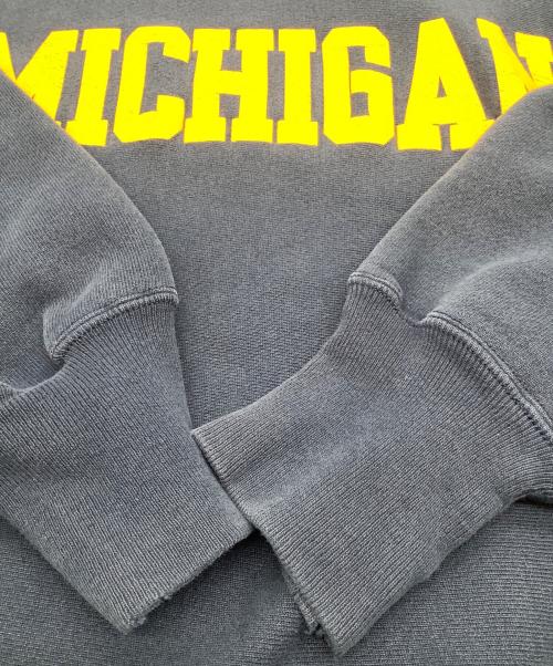 Champion REVERSE WEAVE（チャンピオン リバース ウィーブ）Champion REVERSE WEAVE (チャンピオン リバース ウィーブ) 90’sクルーネックスウェットシャツ ネイビー×イエロー サイズ:US XLの古着・服飾アイテム