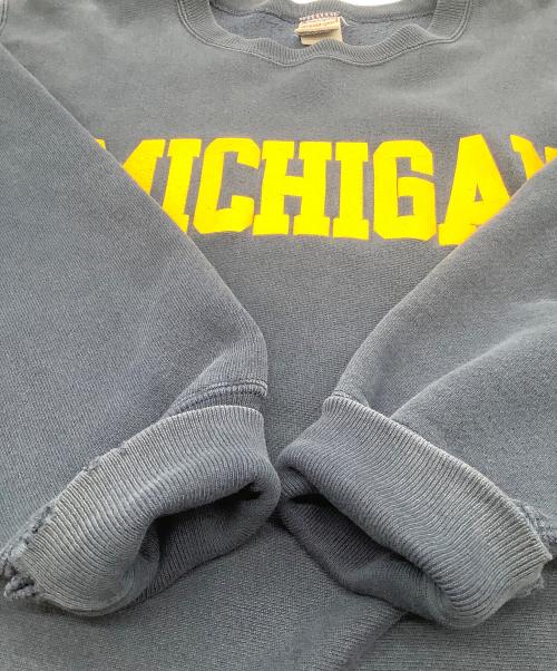 Champion REVERSE WEAVE（チャンピオン リバース ウィーブ）Champion REVERSE WEAVE (チャンピオン リバース ウィーブ) 90’sクルーネックスウェットシャツ ネイビー×イエロー サイズ:US XLの古着・服飾アイテム