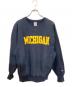 Champion REVERSE WEAVE（チャンピオン リバース ウィーブ）の古着「90’sクルーネックスウェットシャツ」｜ネイビー×イエロー