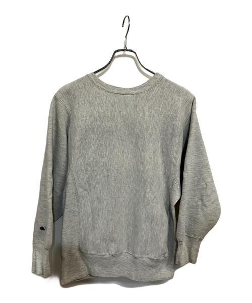 Champion REVERSE WEAVE（チャンピオン リバース ウィーブ）Champion REVERSE WEAVE (チャンピオン リバース ウィーブ) 90’sクルーネックスウェットシャツ グレー×レッド サイズ:Mの古着・服飾アイテム