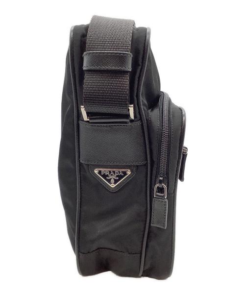 PRADA（プラダ）PRADA (プラダ) テスートナイロンショルダーバッグ ブラック（NERO)の古着・服飾アイテム