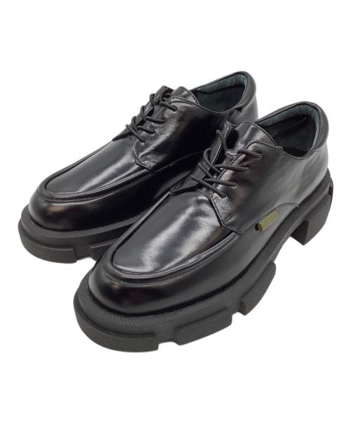 MANA（マナ）MANA (マナ) 厚底レースアップシューズ ブラック サイズ:24cmの古着・服飾アイテム