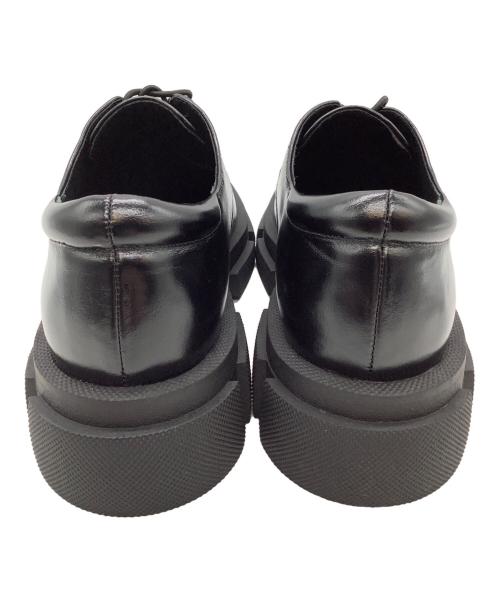 MANA（マナ）MANA (マナ) 厚底レースアップシューズ ブラック サイズ:24cmの古着・服飾アイテム