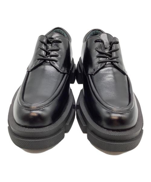 MANA（マナ）MANA (マナ) 厚底レースアップシューズ ブラック サイズ:24cmの古着・服飾アイテム