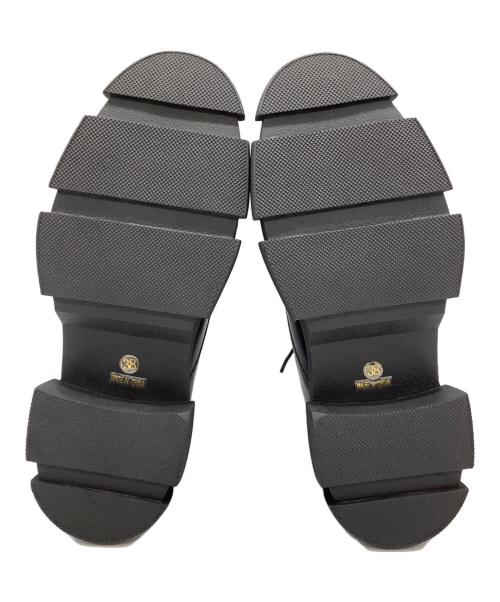 MANA（マナ）MANA (マナ) 厚底レースアップシューズ ブラック サイズ:24cmの古着・服飾アイテム