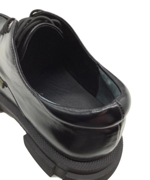 MANA（マナ）MANA (マナ) 厚底レースアップシューズ ブラック サイズ:24cmの古着・服飾アイテム