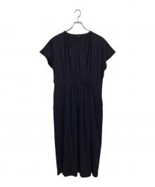 7-id concept（セブンアイディーコンセプト）の古着「フレンチスリーブジャージーワンピース」｜ネイビー