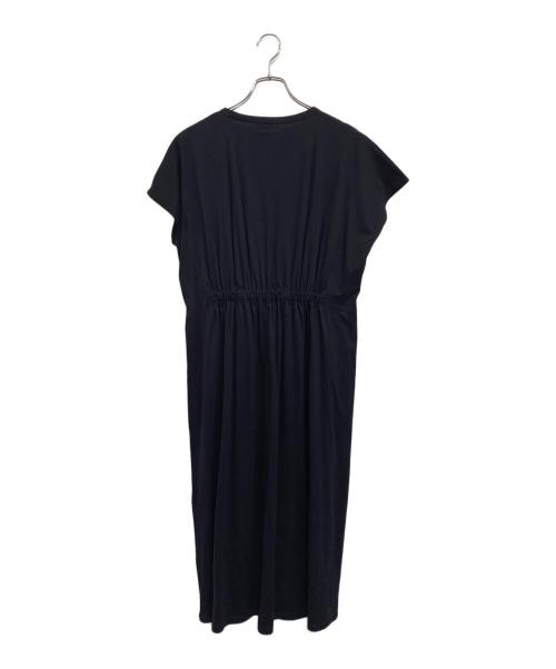 7-id concept（セブンアイディーコンセプト）7-id concept (セブンアイディーコンセプト) フレンチスリーブジャージーワンピース ネイビー サイズ:SIZE Free 未使用品の古着・服飾アイテム